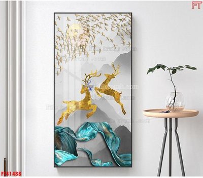 File in ấn File tranh bộ hiện đại FT41488 (bản gốc) cao cấp