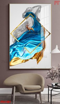 File gốc File tranh bộ hiện đại FT41501 (in mica) cắt laser