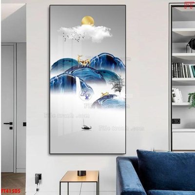 Tải file gốc in lụa File tranh bộ hiện đại FT41505 siêu nét