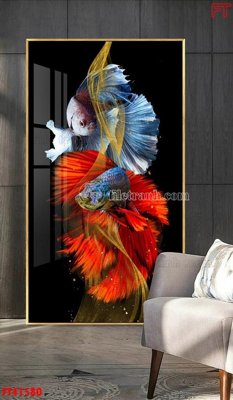 File gốc File tranh bộ hiện đại FT41580 (in tráng gương) sang trọng