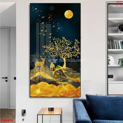 Tải file File tranh bộ hiện đại FT41614 (gốc) chủ đề hoa sen