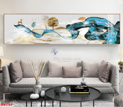 File in trần File tranh bộ hiện đại FT41767 (bản gốc) bầu trời