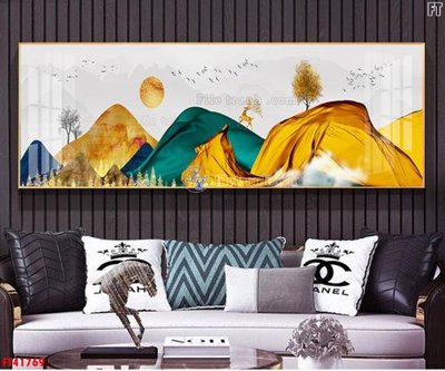 File PSD File tranh bộ hiện đại FT41769 (bản gốc) đã tách nền