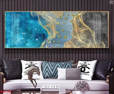 File gốc File tranh bộ hiện đại FT41793 (in mica) làm bảng hiệu