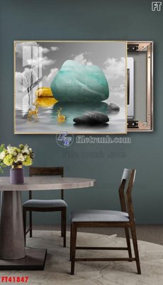 Hình ảnh file gốc File tranh bộ hiện đại FT41847 cho in UV