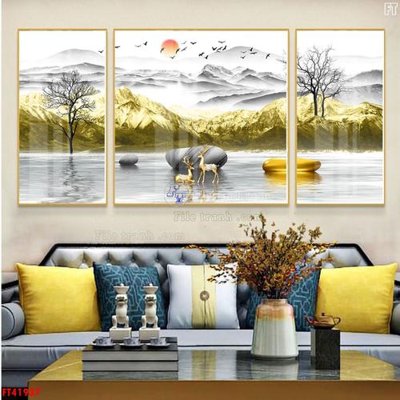 File tranh trang trí File tranh bộ hiện đại FT41937 (tải file gốc)