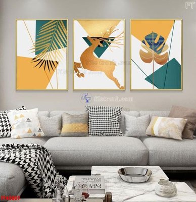 File gốc File tranh bộ hiện đại FT42007 (in ấn) màu sắc trung thực