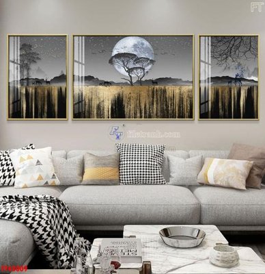 File tranh File tranh bộ hiện đại FT42009 (gốc) in vải canvas