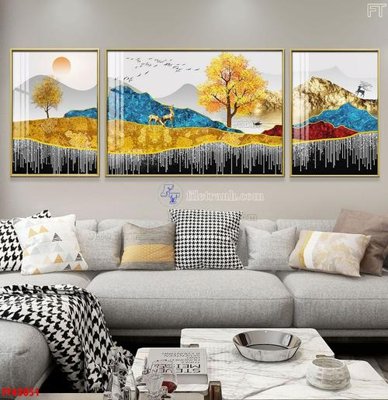 Download file gốc File tranh bộ hiện đại FT42051 (in lụa) cao cấp