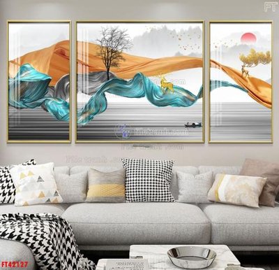 File tranh gốc File tranh bộ hiện đại FT42127 (bản quyền) độc đáo