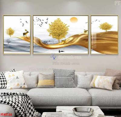 File gốc File tranh bộ hiện đại FT42135 (phong cách) cổ điển