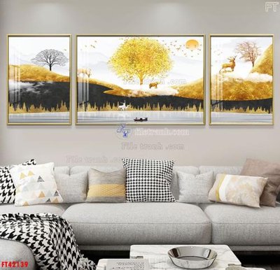 File gốc File tranh bộ hiện đại FT42139 (ảnh chi tiết) để in ấn