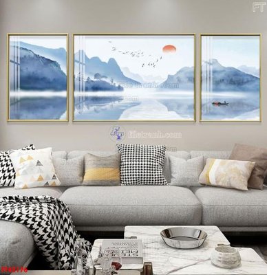 File gốc File tranh bộ hiện đại FT42176 (in mica) làm bảng hiệu