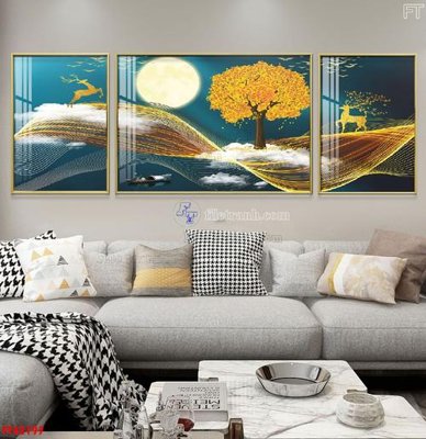 File tranh in trần 3D File tranh bộ hiện đại FT42197 (ảnh gốc)