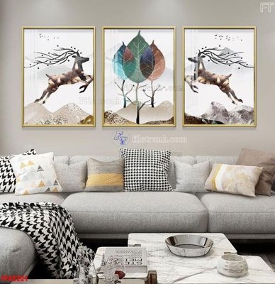 File tranh File tranh bộ hiện đại FT42221 (file gốc) chủ đề phong thủy