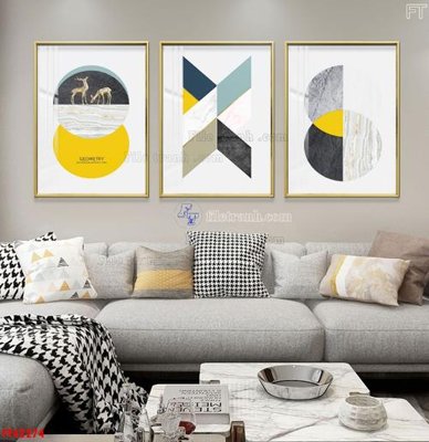 File gốc File tranh bộ hiện đại FT42274 (in tráng gương) hiện đại