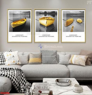 Download file gốc File tranh bộ hiện đại FT42296 (in lụa) cao cấp