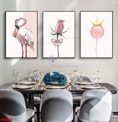 File tranh File tranh bộ hiện đại FT42387 (bản gốc) in canvas