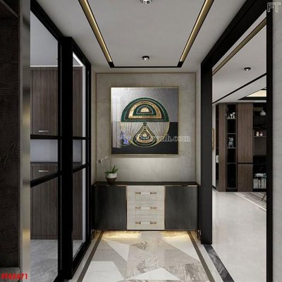 File in trần File tranh bộ hiện đại FT42471 (bản gốc) hoa văn