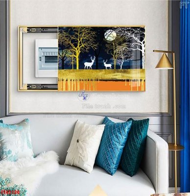 Download file File tranh bộ hiện đại FT42520 (gốc) in mica bàn thờ