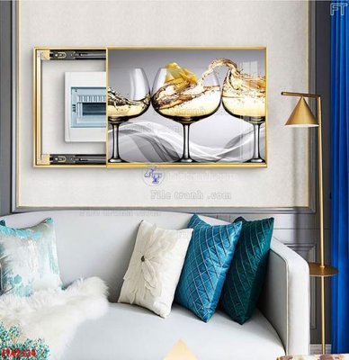 File in ấn File tranh bộ hiện đại FT42534 chuyên nghiệp