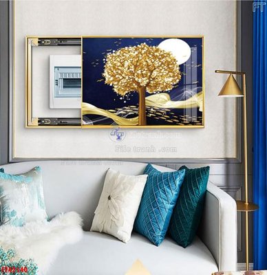 File tranh in tráng gương File tranh bộ hiện đại FT42540 (siêu nét)