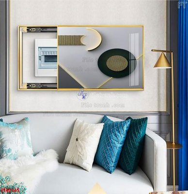 Ảnh gốc file in lụa File tranh bộ hiện đại FT42545 chi tiết