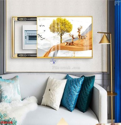 File in trần File tranh bộ hiện đại FT42548 (bản gốc) bầu trời