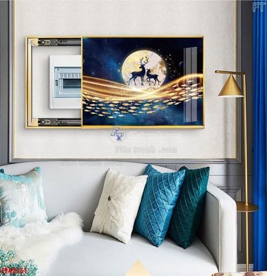 Download file gốc File tranh bộ hiện đại FT42551 (in mica) trong suốt