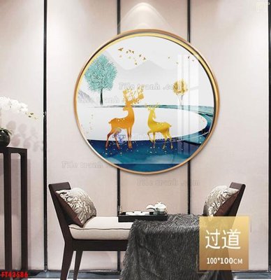 Download file gốc File tranh bộ hiện đại FT42586 (in lụa) cao cấp