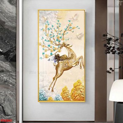 File gốc in tráng gương File tranh bộ hiện đại FT42841 chi tiết