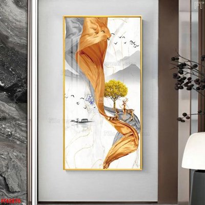 File gốc File tranh bộ hiện đại FT42870 (in ấn) không giới hạn