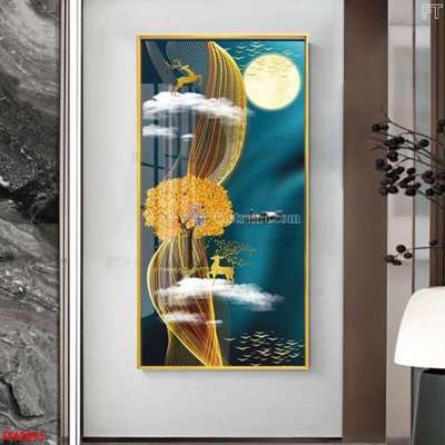 File in trần File tranh bộ hiện đại FT42895 (file gốc) hoa văn 3D