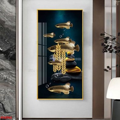 File gốc File tranh bộ hiện đại FT42945 (in tráng gương) sang trọng