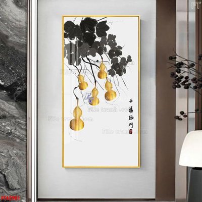 Download file gốc File tranh bộ hiện đại FT42981 (in lụa) hoa lá