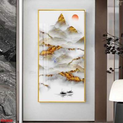 File gốc File tranh bộ hiện đại FT43039 (in lụa) tranh mã đáo