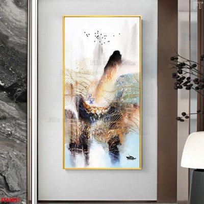 File tranh File tranh bộ hiện đại FT43051 (bản gốc) in lụa 3D