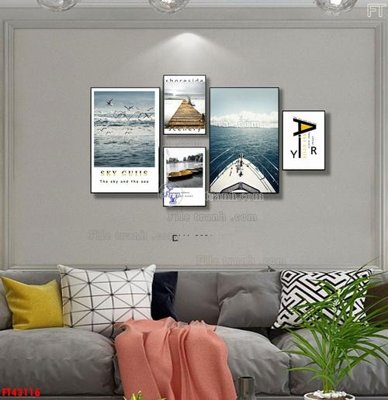 Tải file File tranh bộ hiện đại FT43116 (ảnh gốc) in gạch men