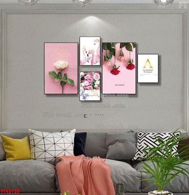 Tải file gốc File tranh bộ hiện đại FT43120 (in bạt) quảng cáo