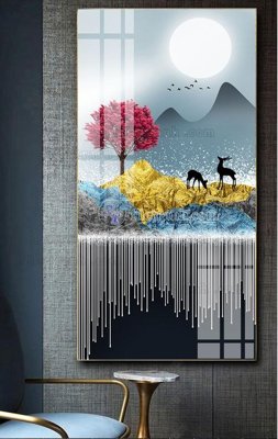 File tranh in trần File tranh hiện đại pha lê gương FT435 (ảnh gốc siêu nét)