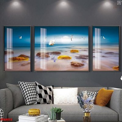 File tranh File tranh bộ hiện đại FT44015 (bản gốc) in canvas