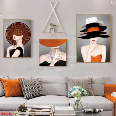 File gốc File tranh bộ hiện đại FT44043 (ảnh chi tiết) để in ấn