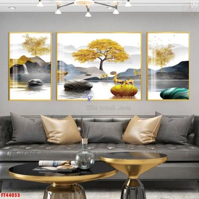 File gốc File tranh bộ hiện đại FT44053 (ảnh rõ nét) để in