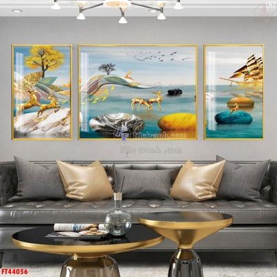 File gốc File tranh bộ hiện đại FT44056 (in ấn) không giới hạn