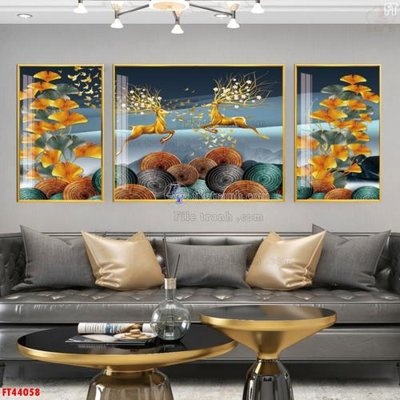 File in mica File tranh bộ hiện đại FT44058 (ảnh gốc) đẹp