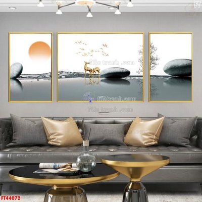 Chi tiết file gốc File tranh bộ hiện đại FT44072 (cho in tráng gương)