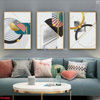 Download file gốc File tranh bộ hiện đại FT44086 (in mica) logo