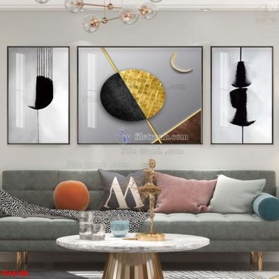 File in trần File tranh bộ hiện đại FT44105 (file gốc) phong thủy