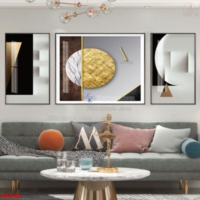 File in ấn File tranh bộ hiện đại FT44109 (bản gốc) chất lượng cao