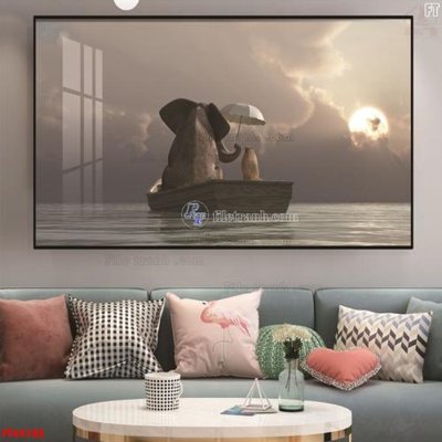 File gốc File tranh bộ hiện đại FT44182 (in lụa) tranh thuận buồm